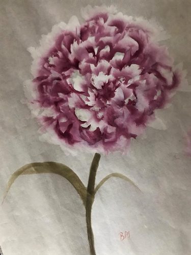 Brenda, Peoni, Chinese brush painting.